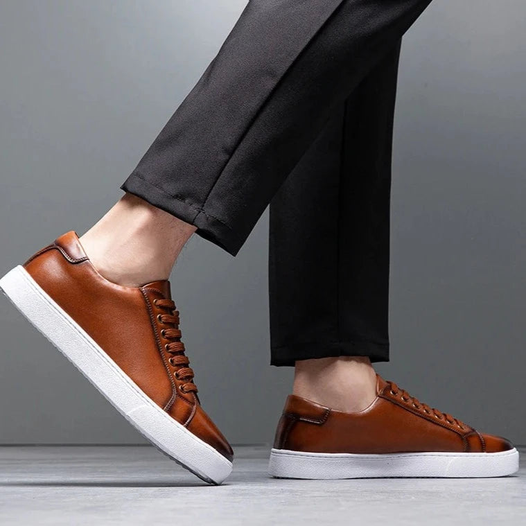 Franco™ - Leather men's sneakers