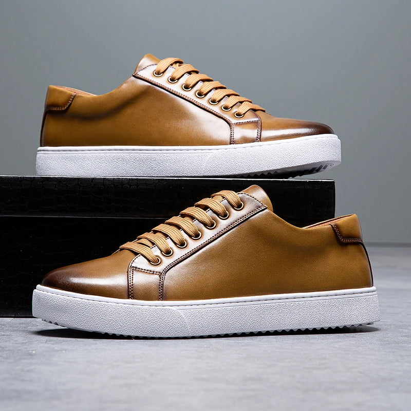 Franco™ - Leather men's sneakers