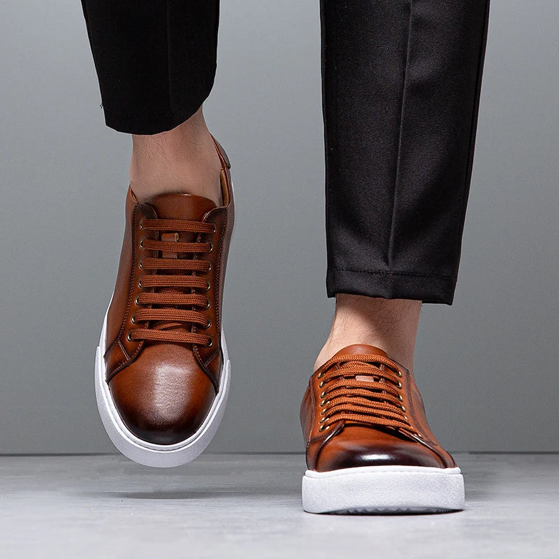 Franco™ - Leather men's sneakers