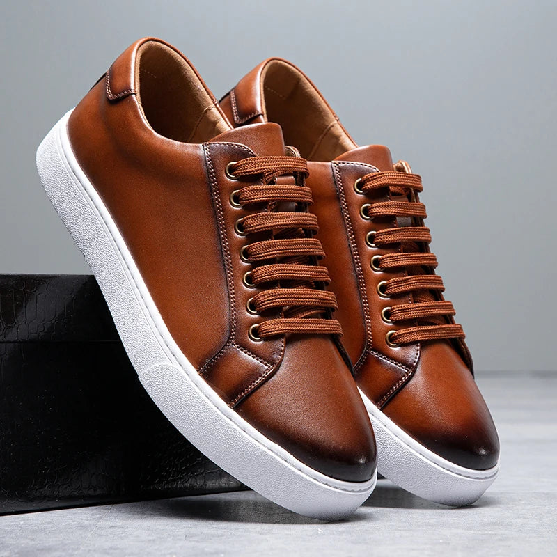 Franco™ - Leather men's sneakers